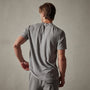 Short Sleeve V Neck in Silver Grey Pigment | James Perse Los Angeles