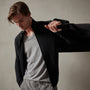 Short Sleeve V Neck in Silver Grey Pigment | James Perse Los Angeles