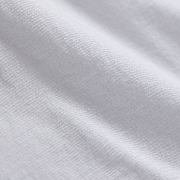 Short Sleeve V Neck in White | James Perse Los Angeles FLAT