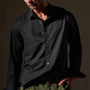 Matte Cabana Long Sleeve  in Black | James Perse Los Angeles