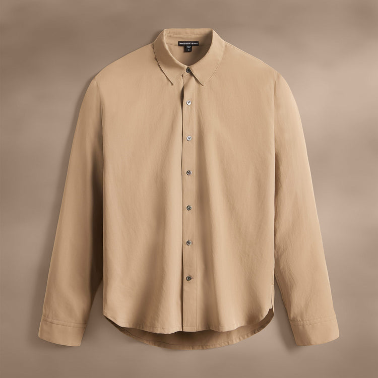 Matte Cabana Long Sleeve in Cashew | James Perse Los Angeles