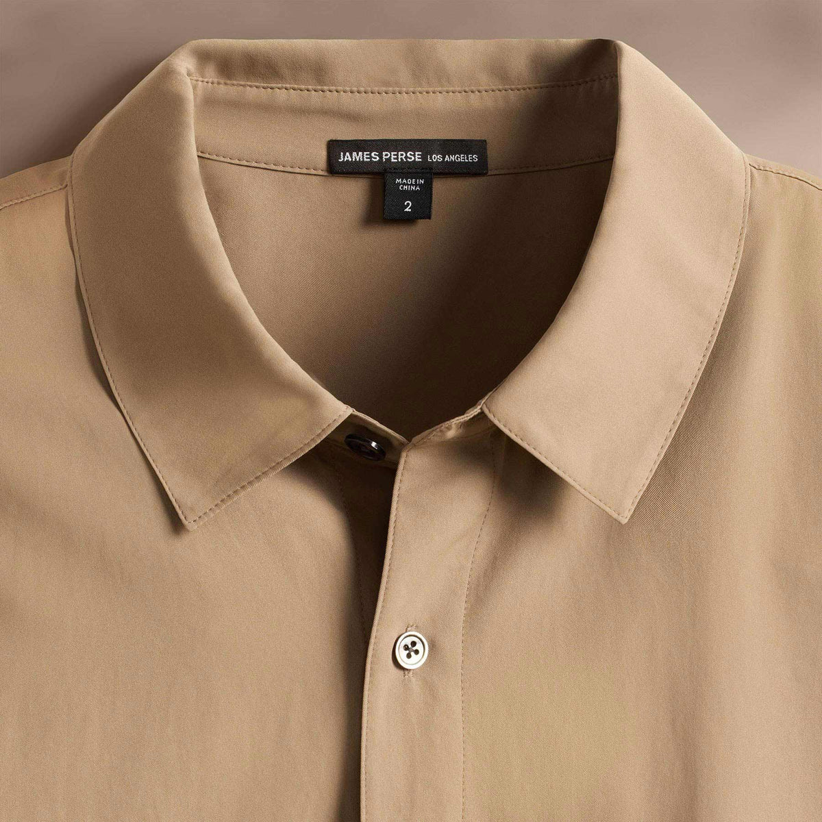 Matte Cabana Long Sleeve in Cashew | James Perse Los Angeles