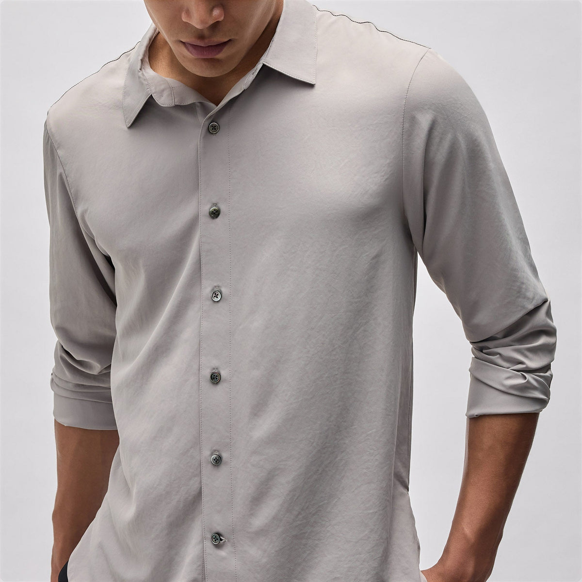 Lightweight Long Sleeve in Mineral | James Perse Los Angeles