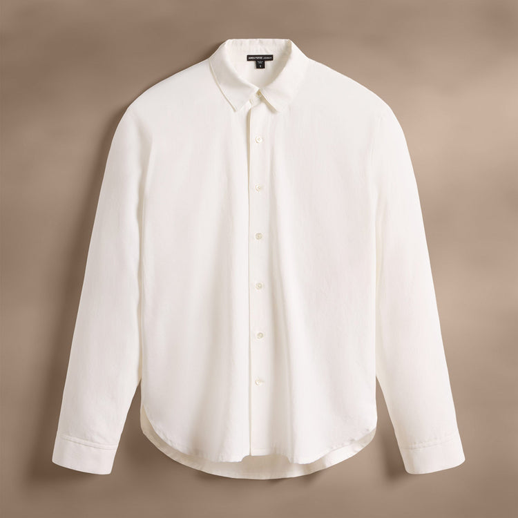 Matte Cabana Long Sleeve in White | James Perse Los Angeles