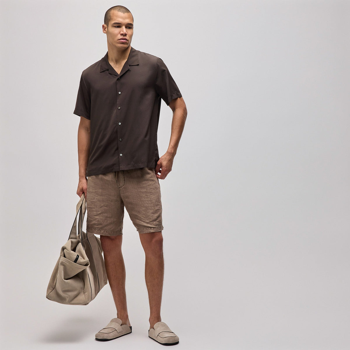 Lightweight Short Sleeve in Porcupine | James Perse Los Angeles