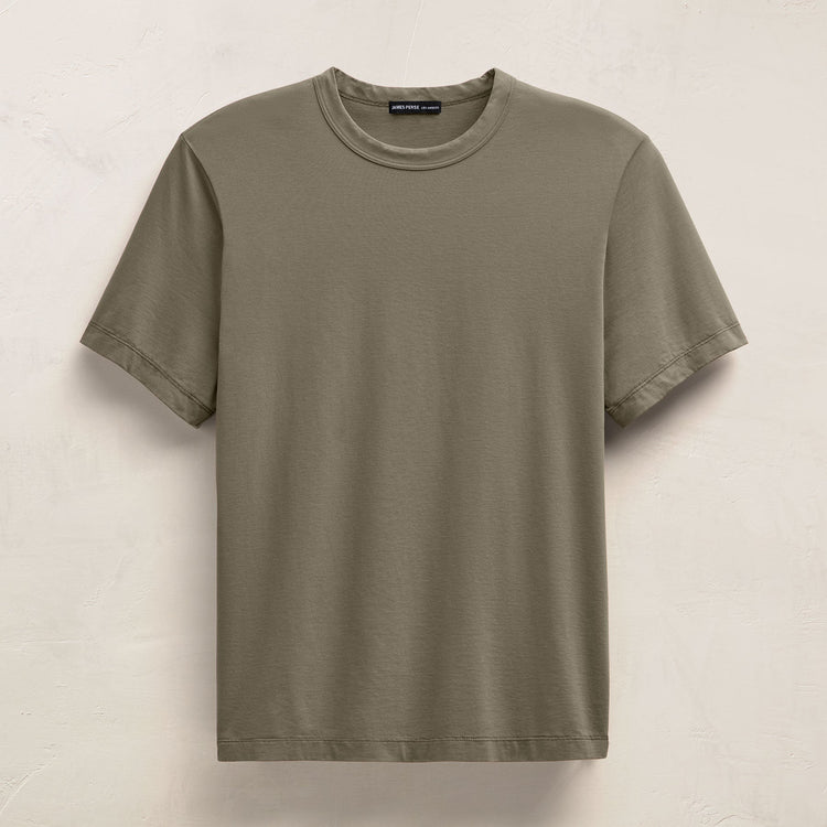 Heavy Luxe Jersey Crew in Birch | James Perse Los Angeles