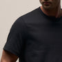 Heavy Luxe Jersey Crew in Black | James Perse Los Angeles