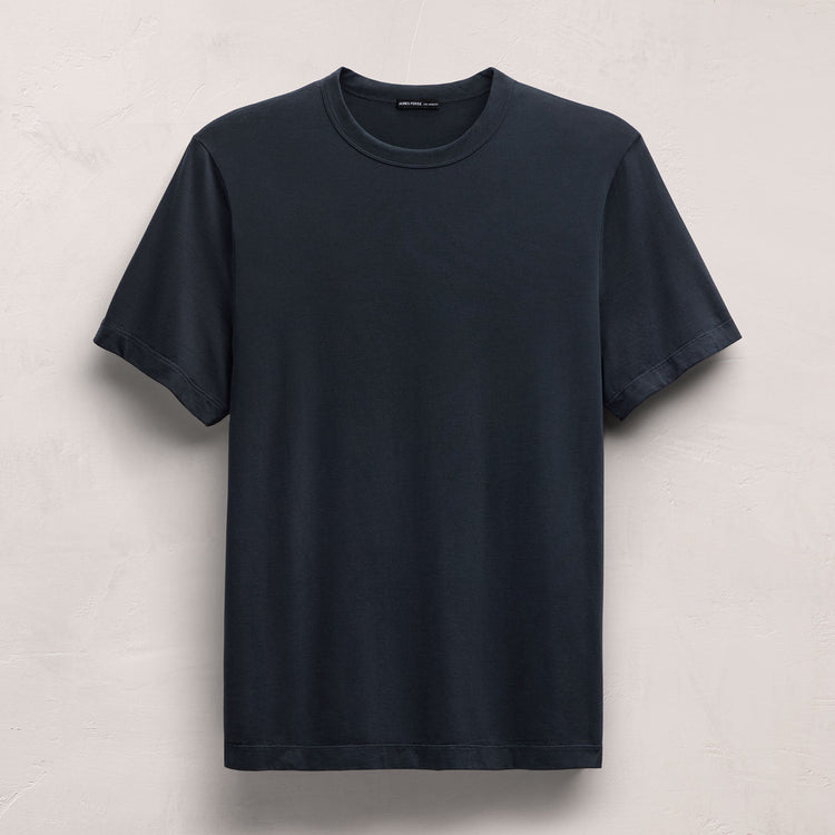 Heavy Luxe Jersey Crew in Blue Noir | James Perse Los Angeles