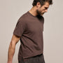 Heavy Luxe Jersey Crew in Bark | James Perse Los Angeles