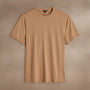 Heavy Luxe Jersey Crew  in Camel | James Perse Los Angeles