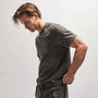 Heavy Luxe Jersey Crew in Dark Olive | James Perse Los Angeles