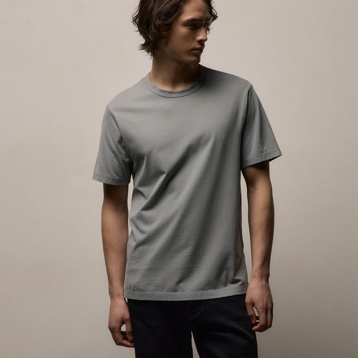 Heavy Luxe Jersey Crew in Ore | James Perse Los Angeles