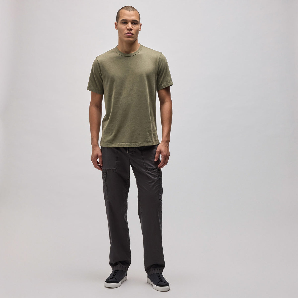 Heavy Luxe Jersey Crew in Trooper | James Perse Los Angeles