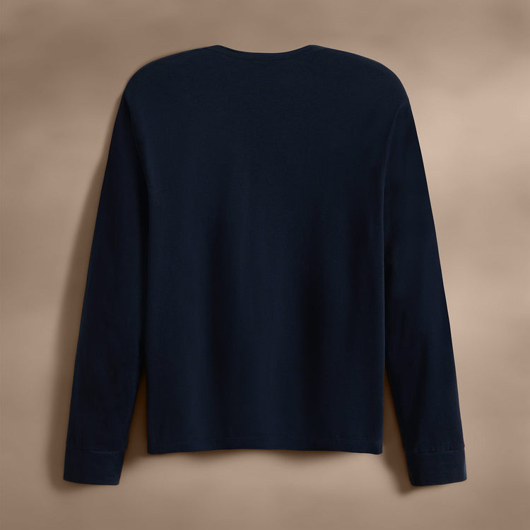Heavy Luxe Jersey Long Sleeve in Blue Noir | James Perse Los Angeles