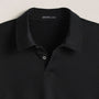 Heavy Luxe Jersey Long Sleeve Polo in Black | James Perse Los Angeles