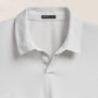 Heavy Luxe Jersey Long Sleeve Polo in White | James Perse Los Angeles