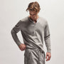 Heavy Luxe Jersey Henley in Silver Grey | James Perse Los Angeles