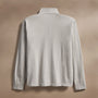 Luxury Organic Jersey Half Zip in Concrete | James Perse Los Angeles
