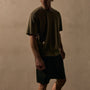 Heavy Luxe Jersey Oversized Crew in Birch | James Perse Los Angeles