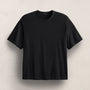 Heavy Luxe Jersey Oversized Crew in Black | James Perse Los Angeles