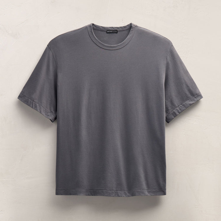 Heavy Luxe Jersey Oversized Crew in Cavalry | James Perse Los Angeles
