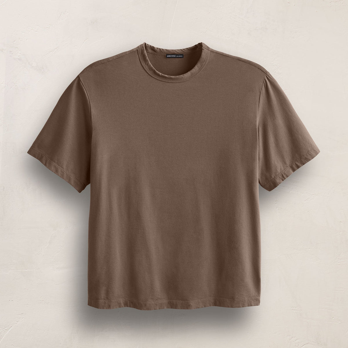 Heavy Luxe Jersey Oversized Crew in Caribou | James Perse Los Angeles