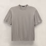 Heavy Luxe Jersey Oversized Crew in Fog | James Perse Los Angeles