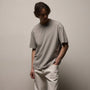 Heavy Luxe Jersey Oversized Crew in Fog | James Perse Los Angeles