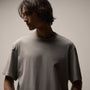 Heavy Luxe Jersey Oversized Crew in Fog | James Perse Los Angeles