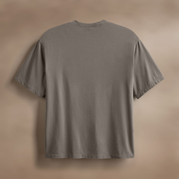 Luxe Organic Oversized Short Sleeve Tee in Granite | James Perse Los Angeles