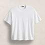 Heavy Luxe Jersey Oversized Crew in White | James Perse Los Angeles