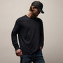 Heavy Luxe Jersey Oversized Long Sleeve in Black | James Perse Los Angeles