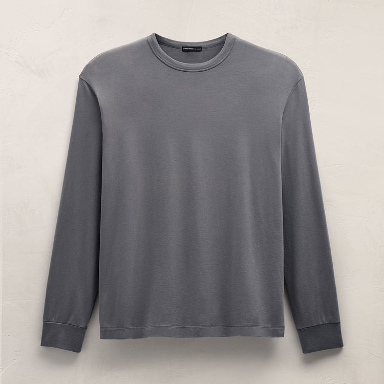 Heavy Luxe Jersey Oversized Long Sleeve in Cavalry | James Perse Los Angeles