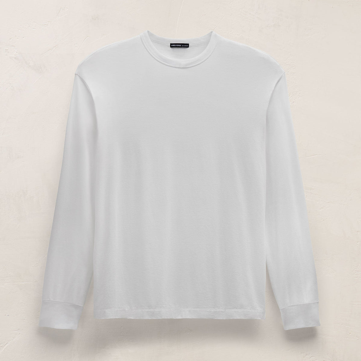 Heavy Luxe Jersey Oversized Long Sleeve in White | James Perse Los Angeles