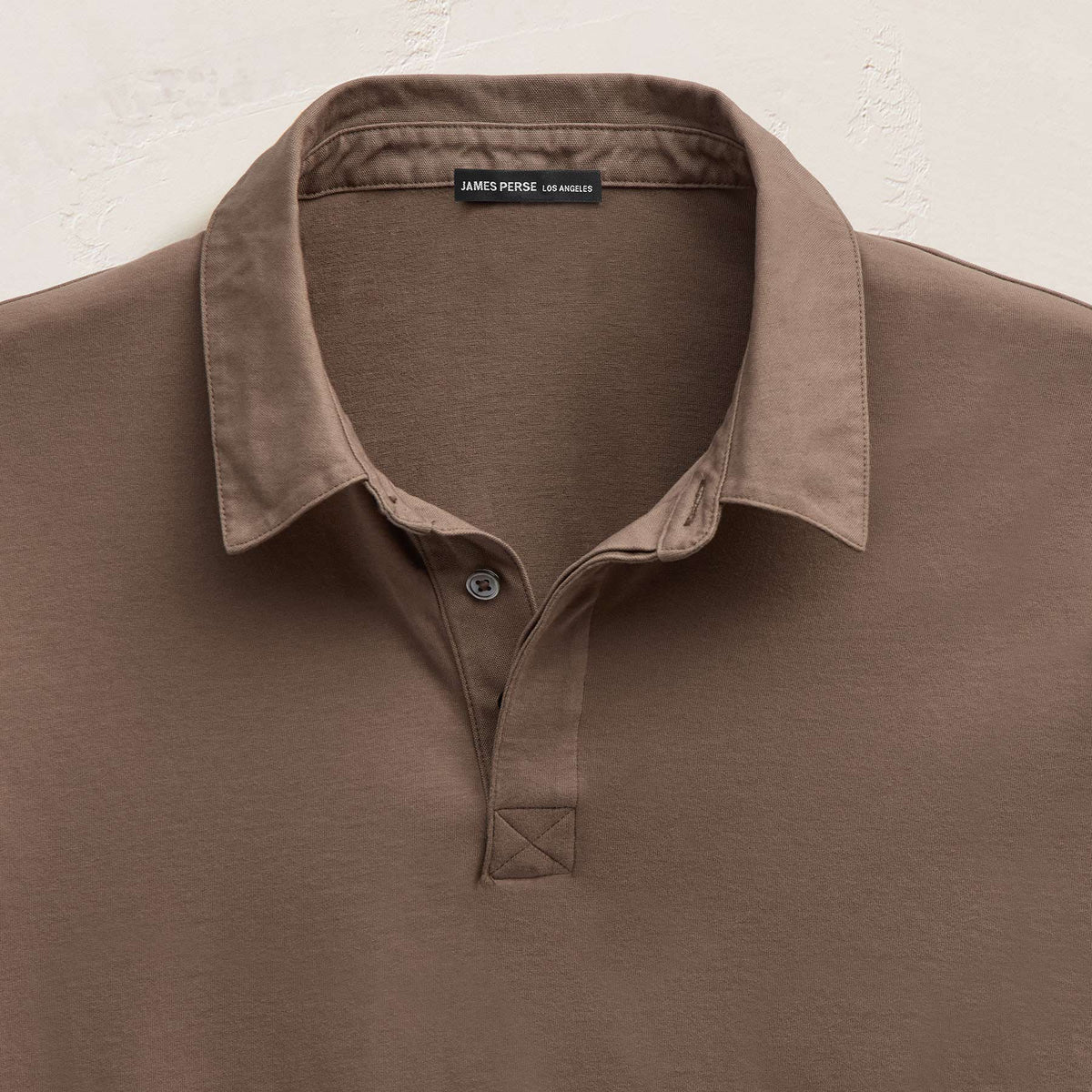 Heavy Luxe Rugby Polo in Caribou | James Perse Los Angeles