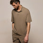 Heavy Luxe Jersey Oversized Polo in Light Olive | James Perse Los Angeles
