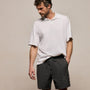 Heavy Luxe Jersey Oversized Polo in White | James Perse Los Angeles