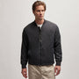 Nylon Bomber Jacket Lined in Black | James Perse Los Angeles