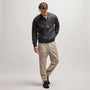 Nylon Bomber Jacket Lined in Black | James Perse Los Angeles