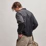 Nylon Bomber Jacket Lined in Black | James Perse Los Angeles
