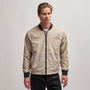 Nylon Bomber Jacket Lined in Toast | James Perse Los Angeles