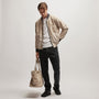 Nylon Bomber Jacket Lined in Toast | James Perse Los Angeles