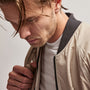 Nylon Bomber Jacket Lined in Toast | James Perse Los Angeles