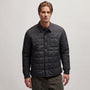 Quilted Shirt Jacket in Black | James Perse Los Angeles