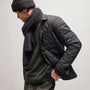 Quilted Shirt Jacket in Black | James Perse Los Angeles