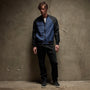 Light Poly Tone Unline Bomber in Imperial/Black | James Perse Los Angeles