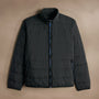 Contrast Zip Insulated Jacket  in Black/Black/Blue | James Perse Los Angeles