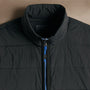 Contrast Zip Insulated Jacket  in Black/Black/Blue | James Perse Los Angeles