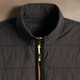 Contrast Zip Insulated Jacket  in Carbon/Black/Yellow | James Perse Los Angeles