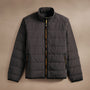 Contrast Zip Insulated Jacket  in Carbon/Black/Yellow | James Perse Los Angeles